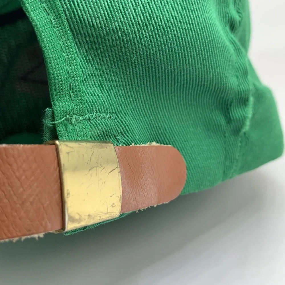 Vintage Interurban Eating House Hat Green Adjustable Strapback Cap Rope Made USA